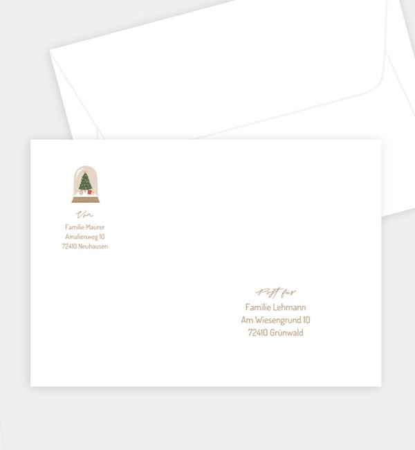 Briefumschlag gerade