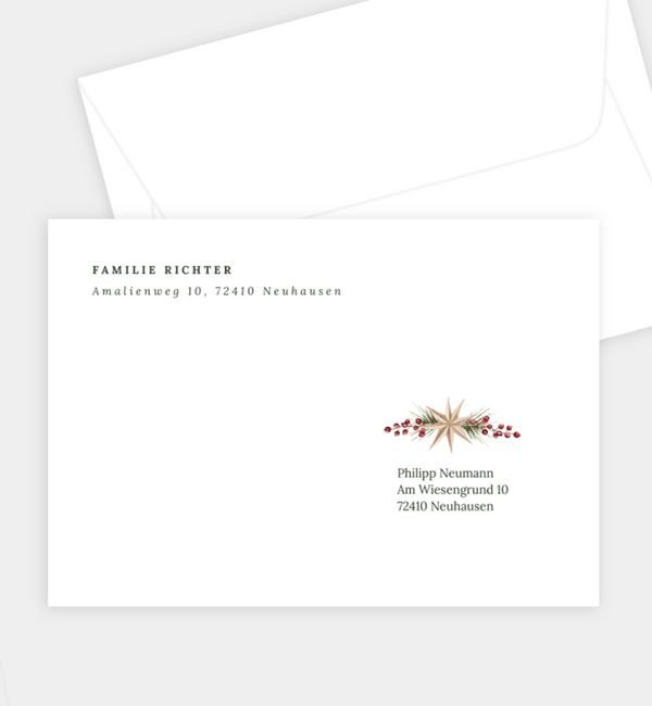 Briefumschlag gerade