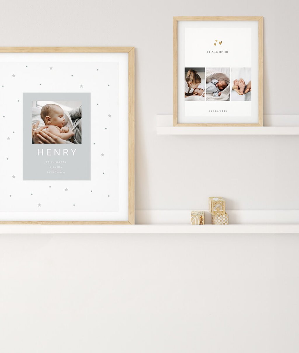 Individuelle Geburtsposter
