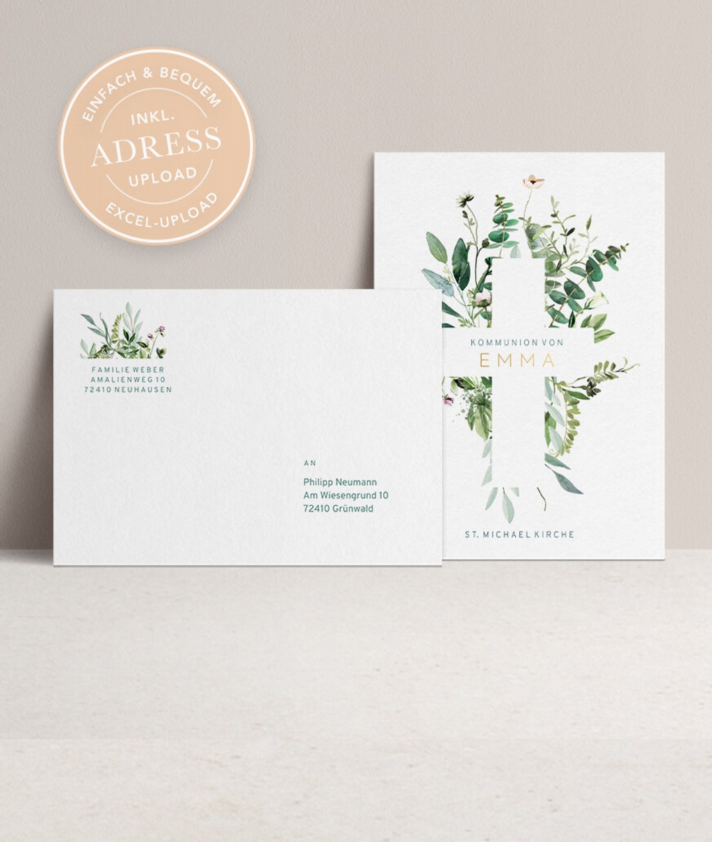 Passende Briefumschläge