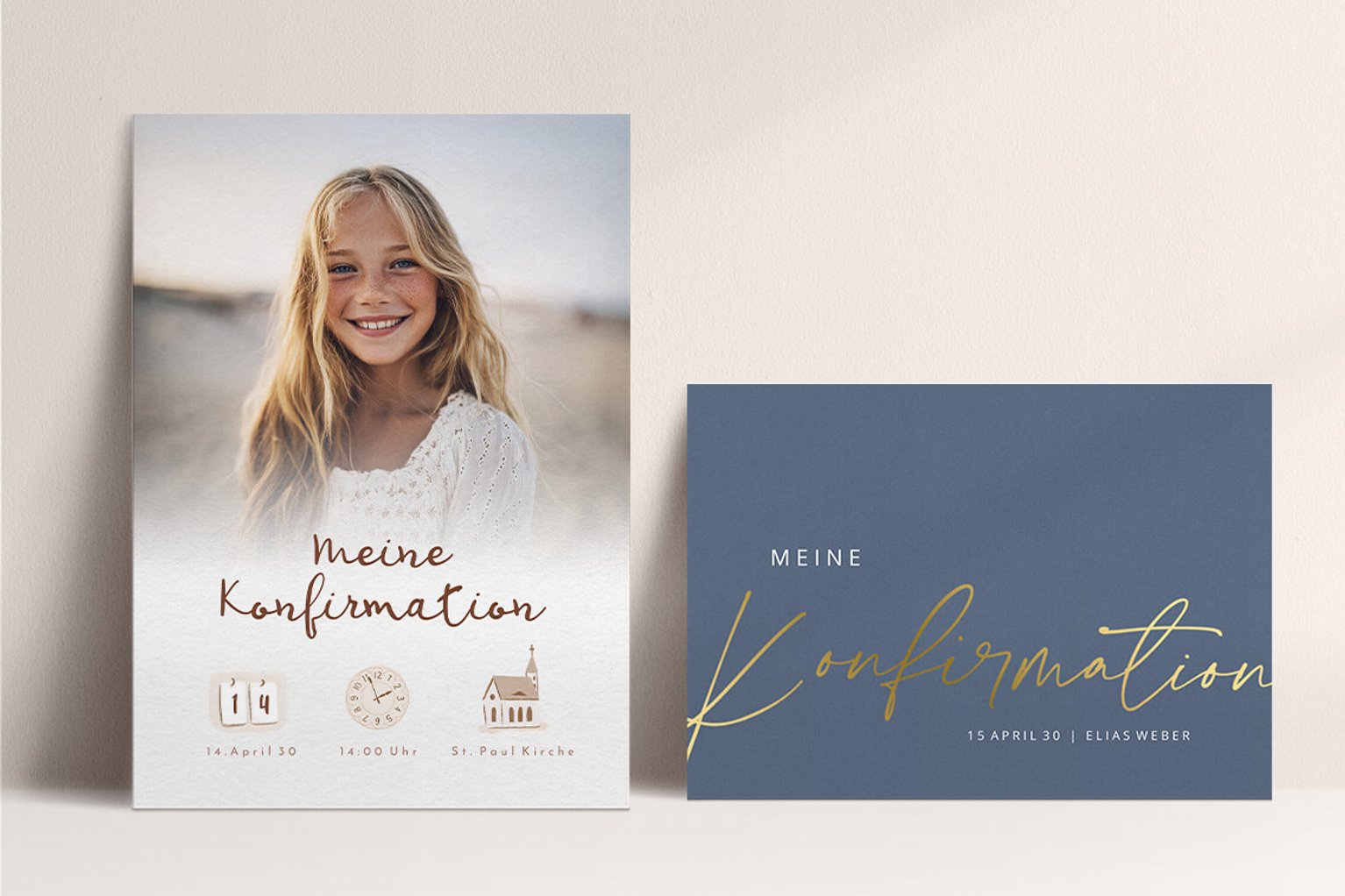 Einladungskarten zur Konfirmation Unicef