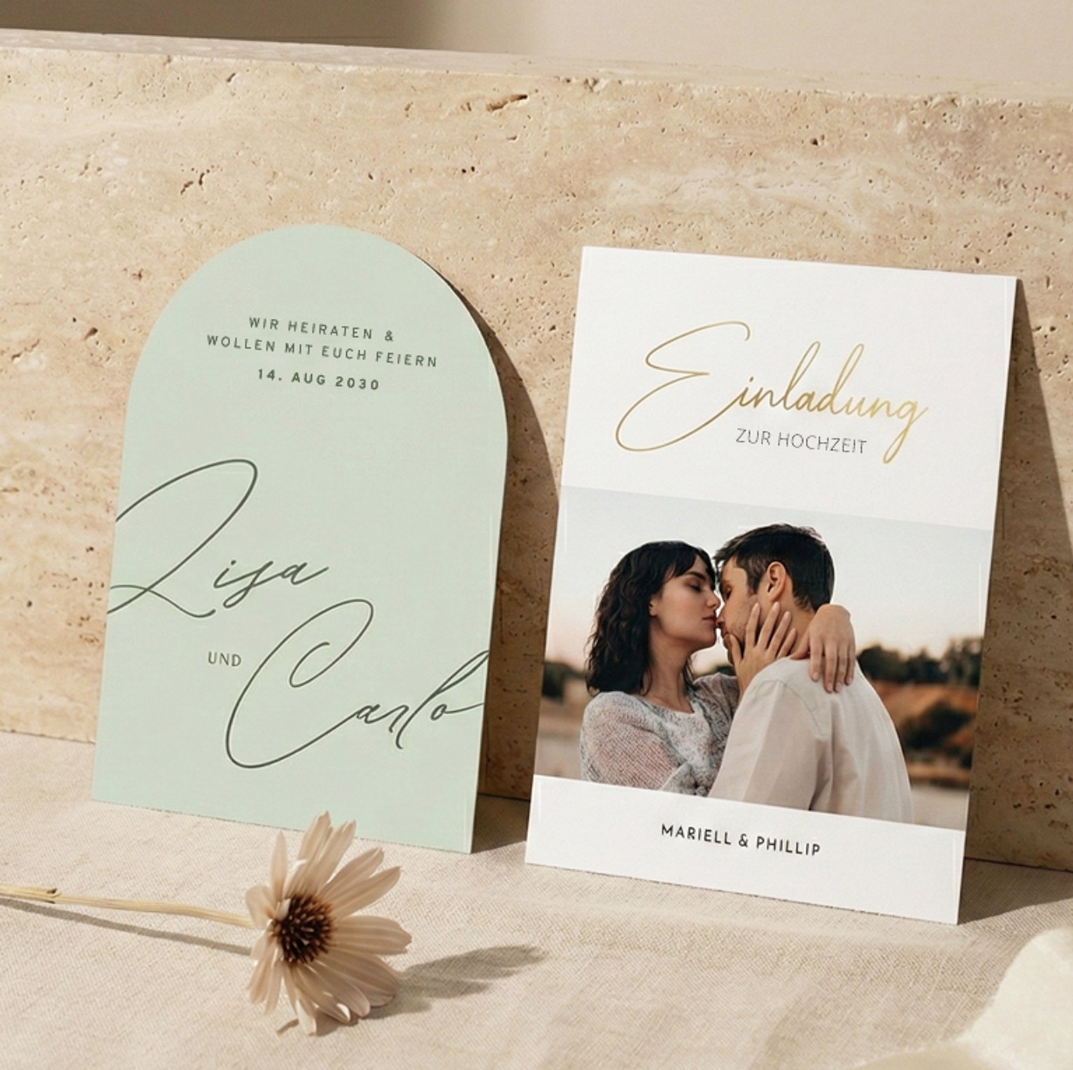 Einladungskarten zur Hochzeit