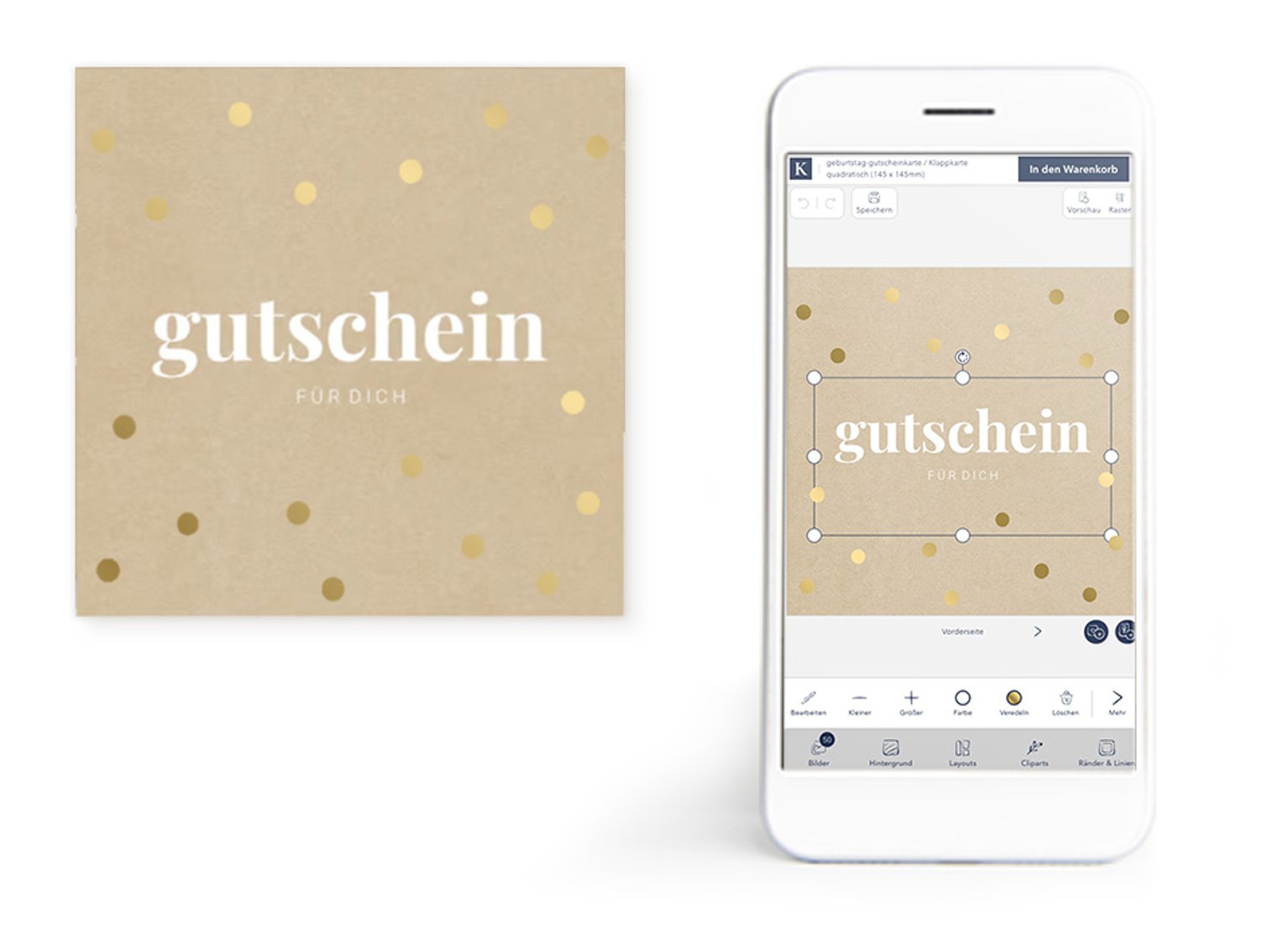 Gutscheine individuell gestalten