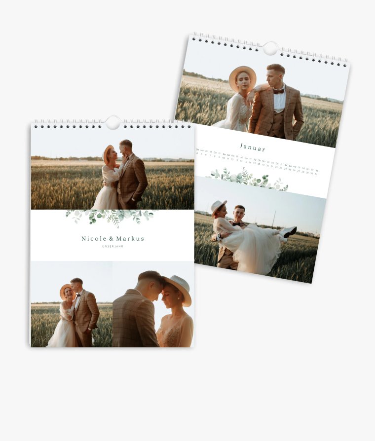 Wandkalender Lovely Green