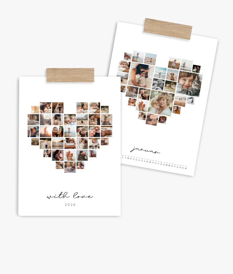 Wandkalender Love Collage
