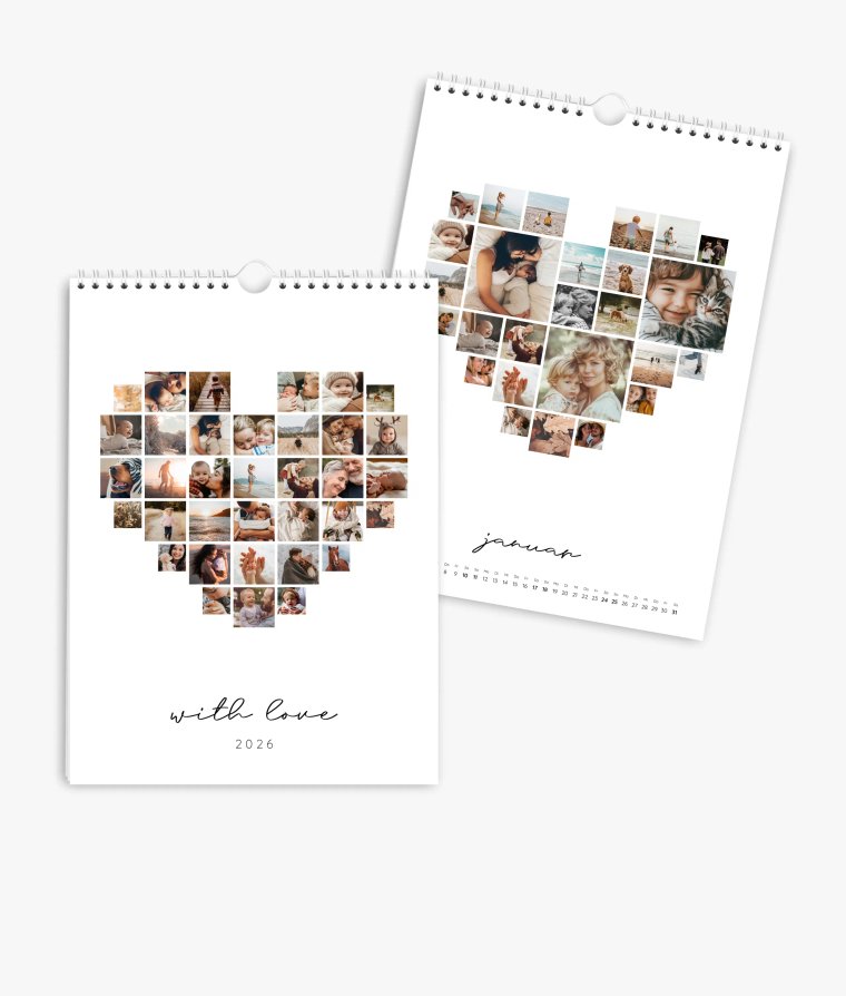 Wandkalender Love Collage