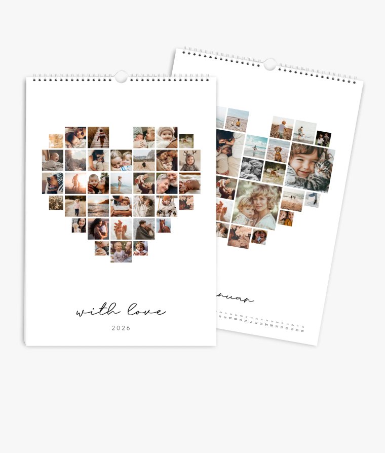 Wandkalender Love Collage