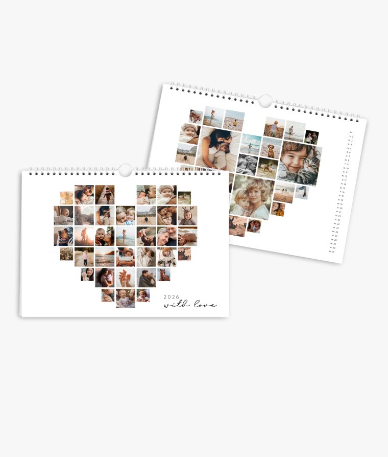 Wandkalender Love Collage