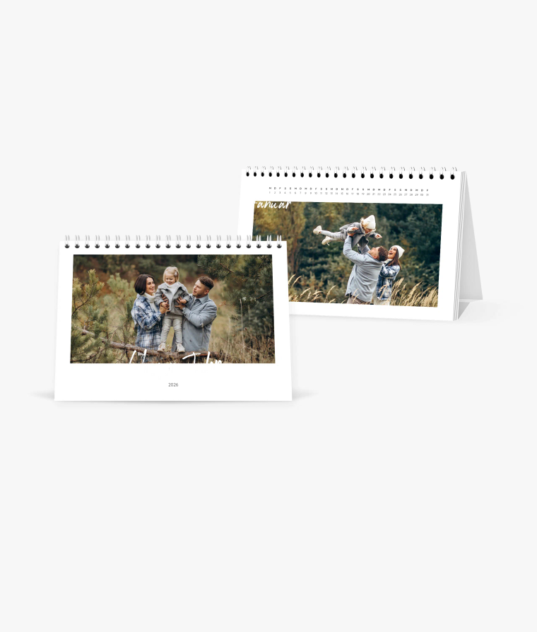 Tischkalender Golden Brush