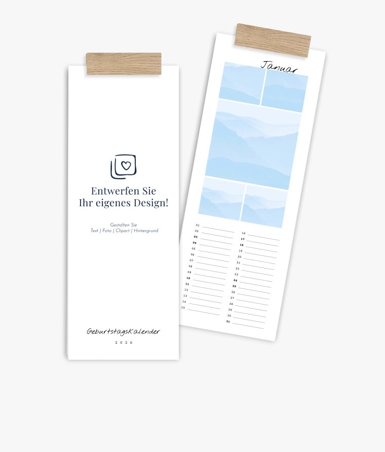 Küchenkalender Blanko · Geburtstagskalender