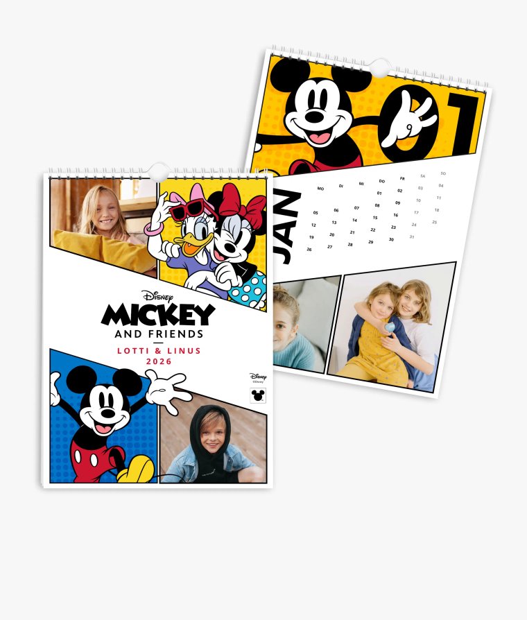 Wandkalender Micky & Freunde · Comic Strip