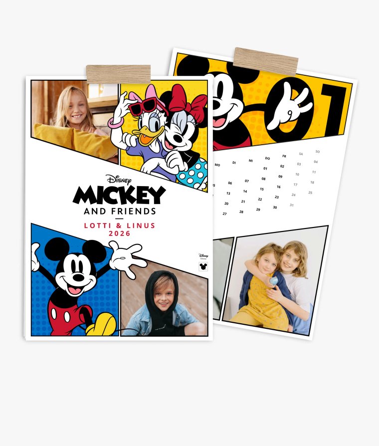 Wandkalender Micky & Freunde · Comic Strip