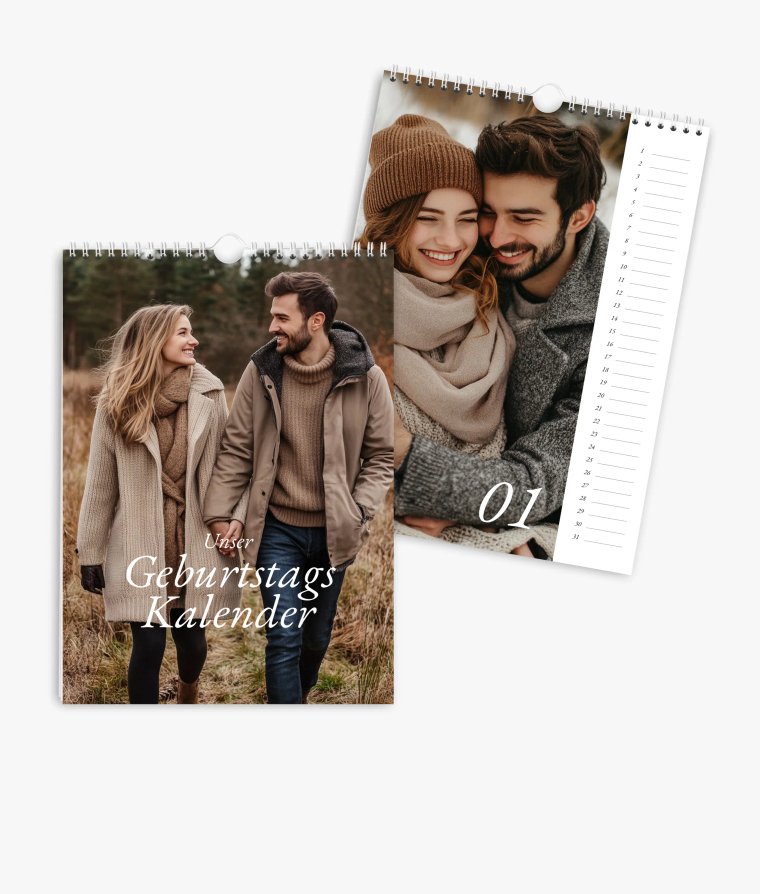 Terminkalender Lieblingsmenschen · Geburtstagskalender