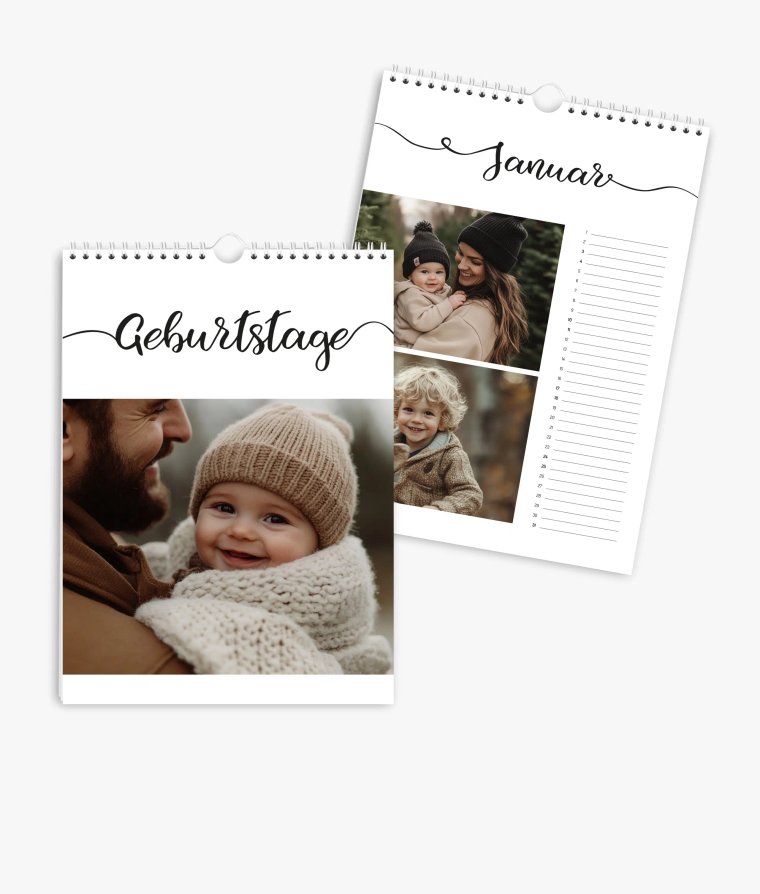 Terminkalender Handlettering · Geburtstagskalender