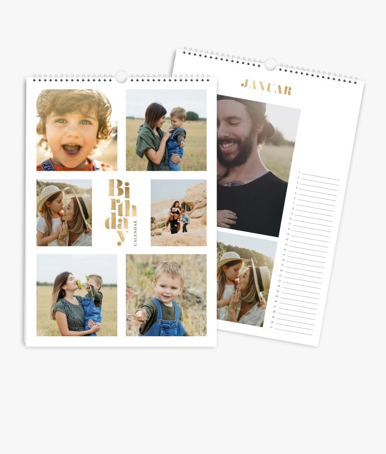 Terminkalender Golden Year · Geburtstagskalender