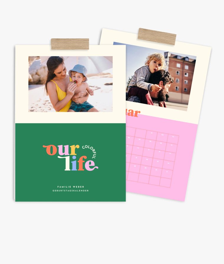 Terminkalender Colorful Life · Geburtstagskalender