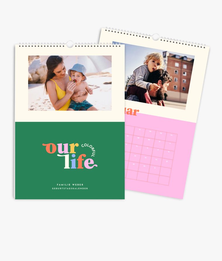 Terminkalender Colorful Life · Geburtstagskalender