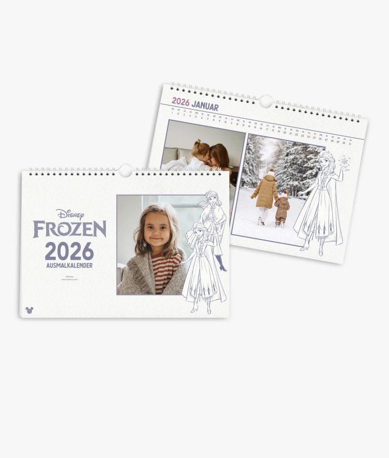 Wandkalender Frozen · Ausmalkalender