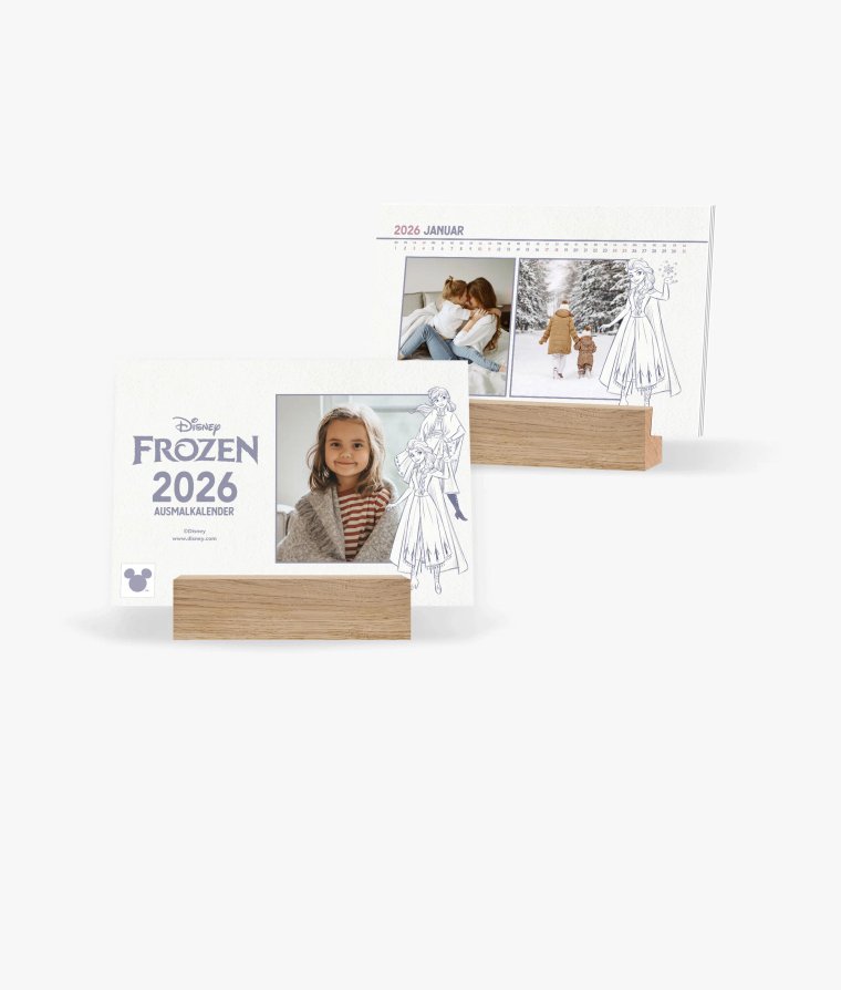 Tischkalender Frozen · Ausmalkalender