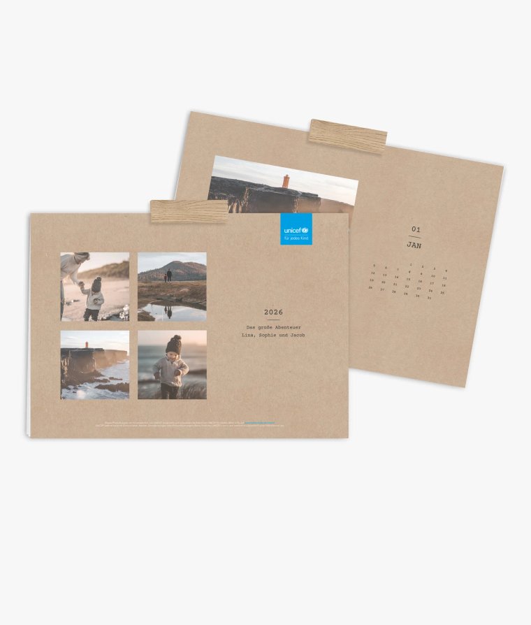 Wandkalender Clean Crafty · UNICEF