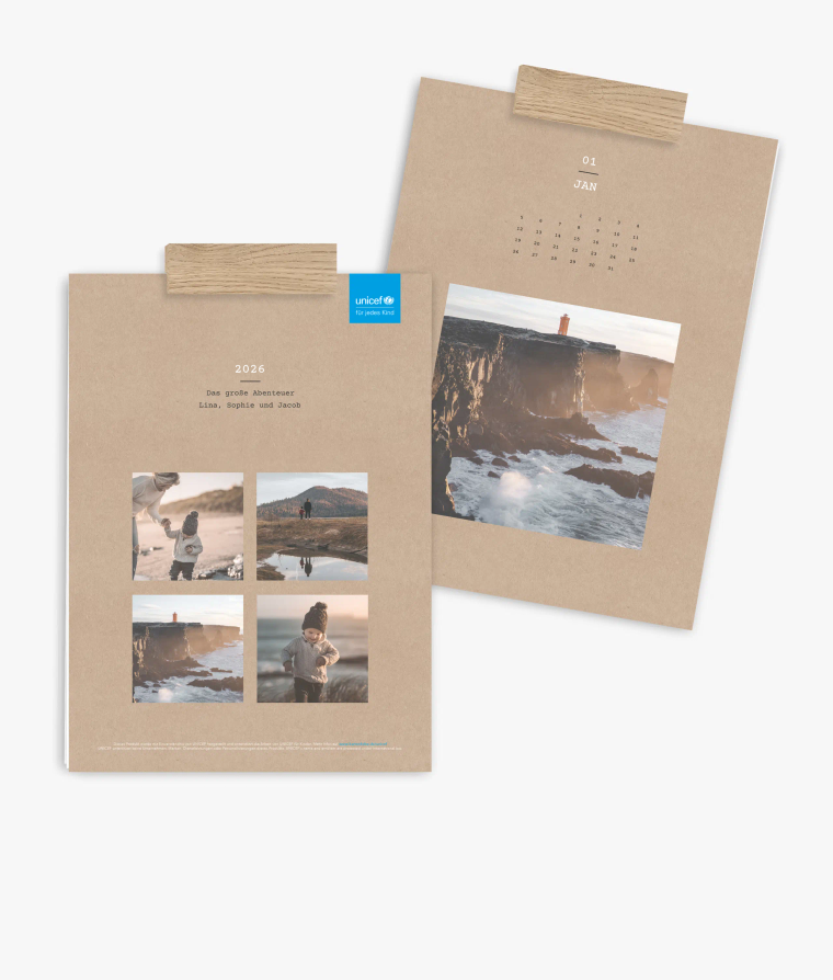 Wandkalender Clean Crafty · UNICEF