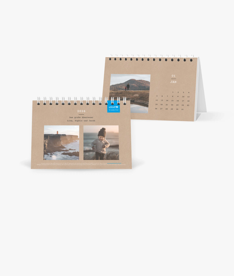 Tischkalender Clean Crafty · UNICEF