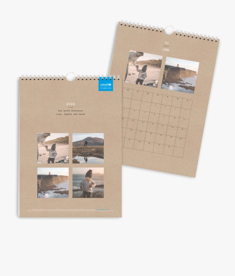 Terminkalender Clean Crafty · UNICEF
