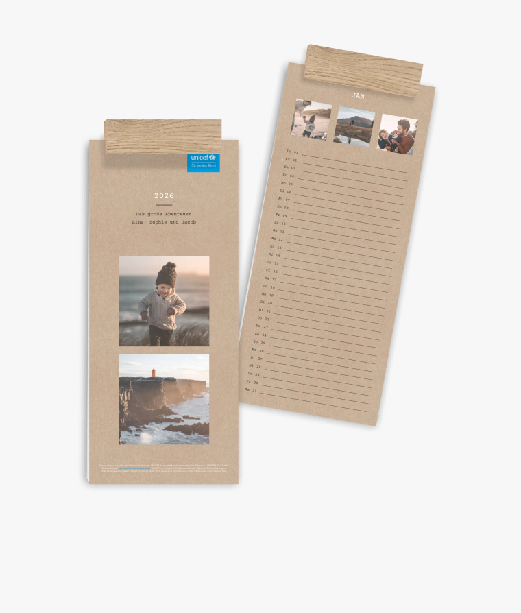 Küchenkalender Clean Crafty · UNICEF