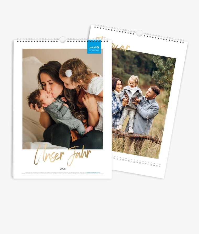 Wandkalender Golden Brush · UNICEF