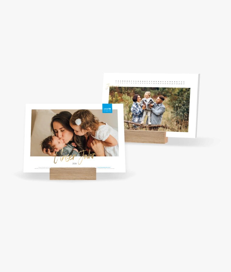 Tischkalender Golden Brush · UNICEF