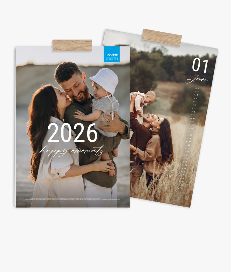 Wandkalender Happy Life · UNICEF