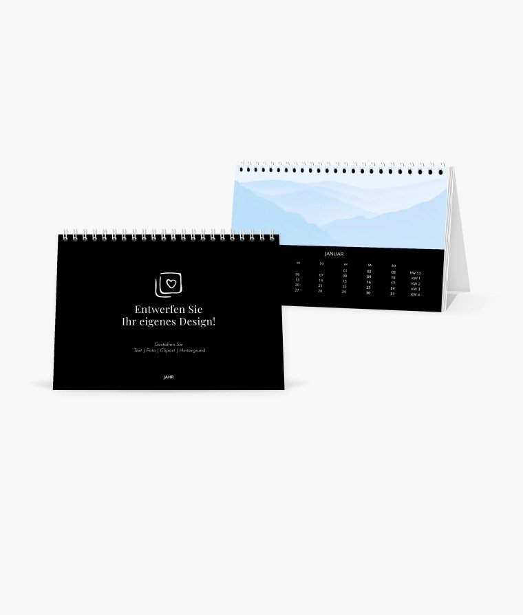 Tischkalender Subtle Black