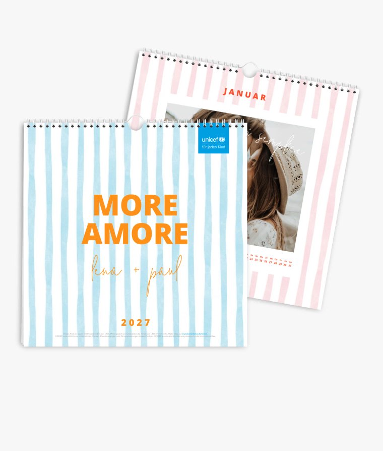 Wandkalender Streifen · UNICEF