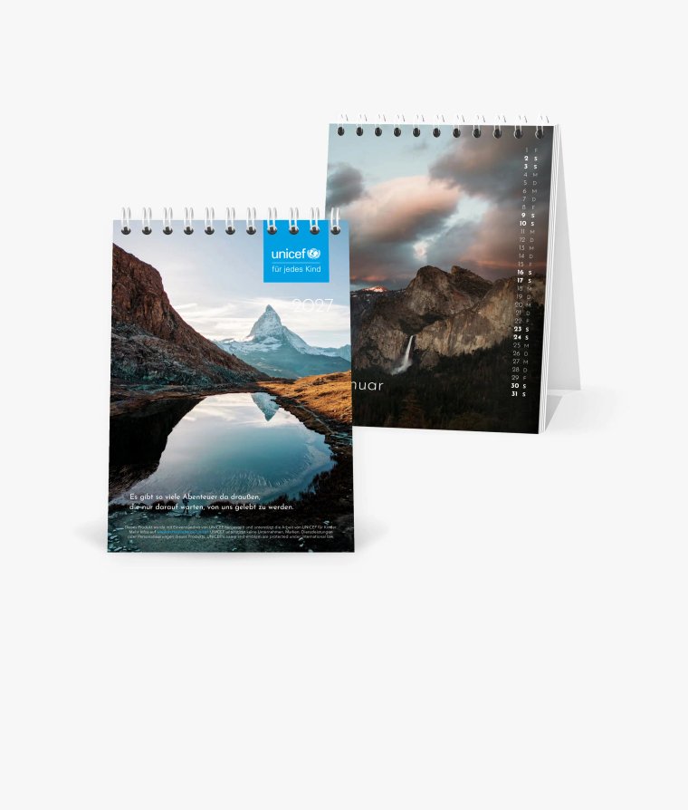 Tischkalender Landscapes · UNICEF