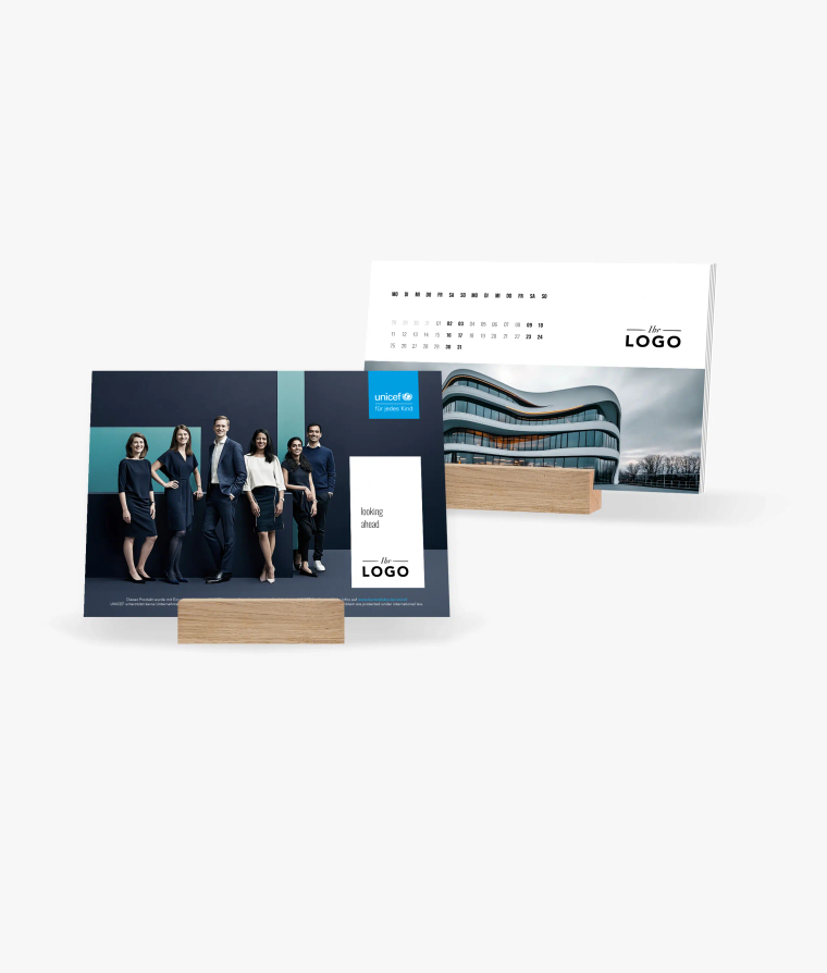 Tischkalender Black and White · Geschäftlich · UNICEF