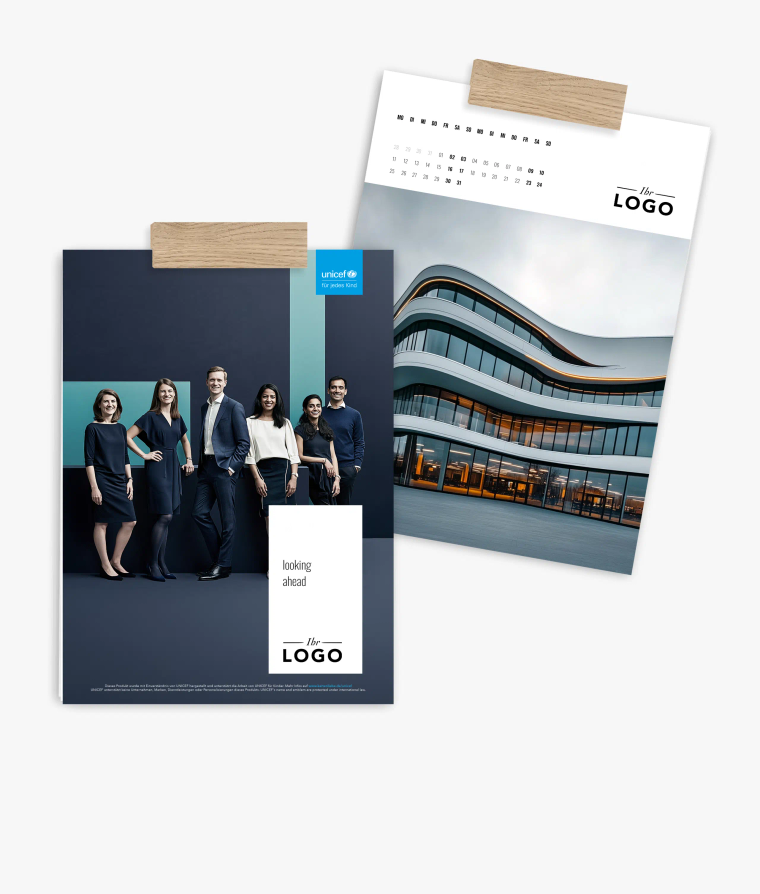 Wandkalender Black and White · Geschäftlich · UNICEF