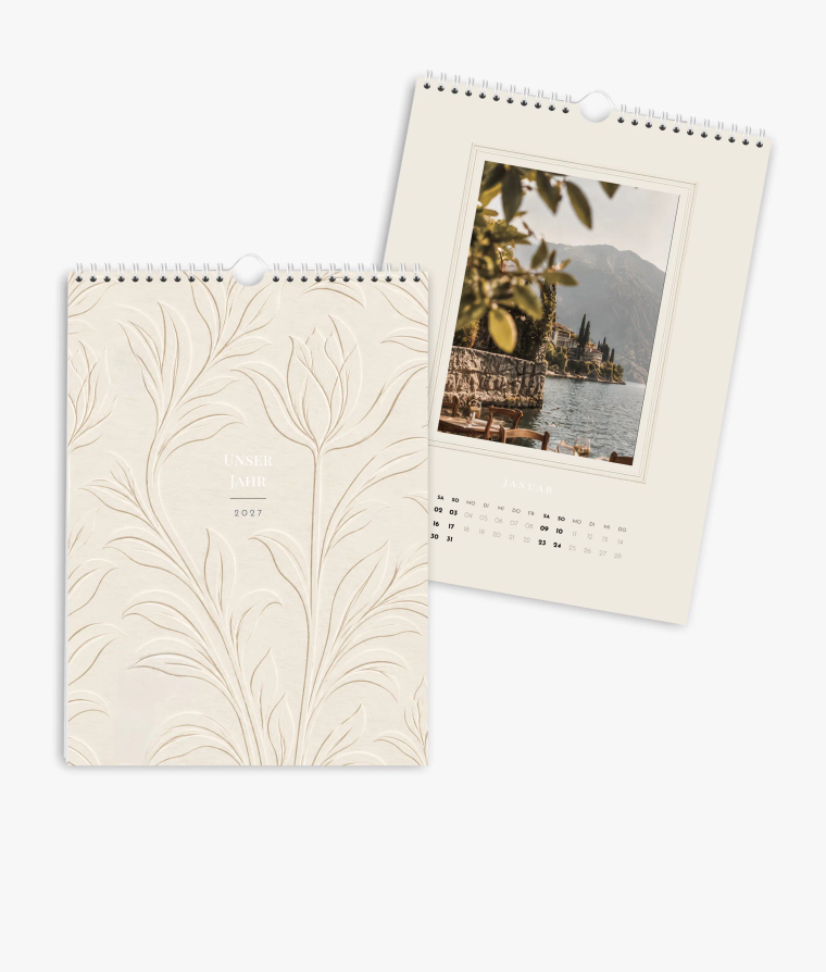 Wandkalender Papierpoesie in Prägeoptik
