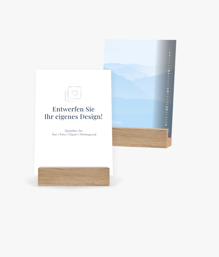 Tischkalender Dezent