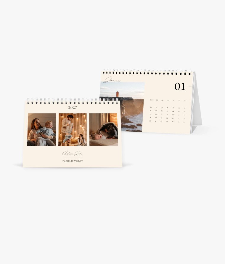 Tischkalender Golden