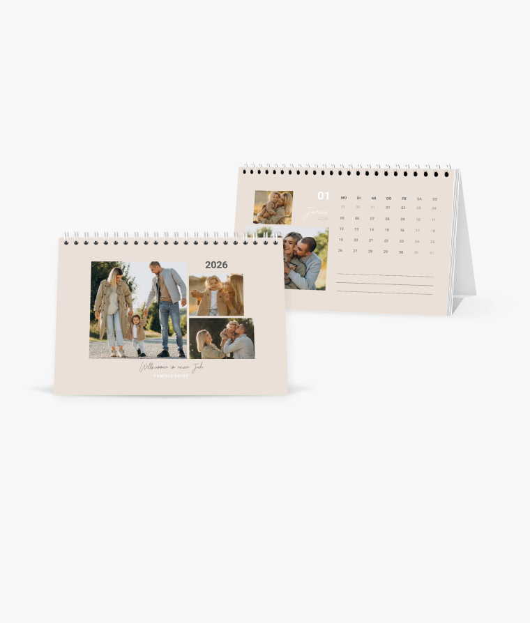 Tischkalender Decent Collage