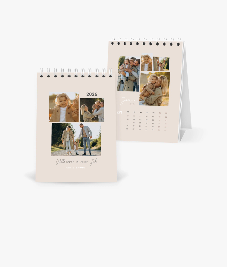 Tischkalender Decent Collage