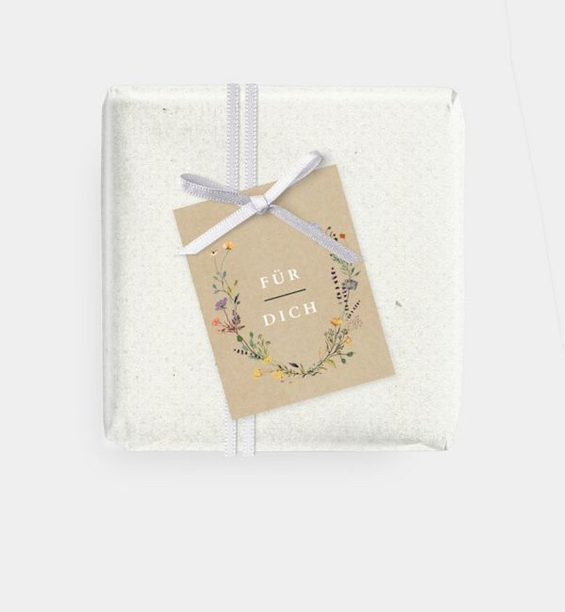 Geschenkanhänger Hochzeit Blütengarten