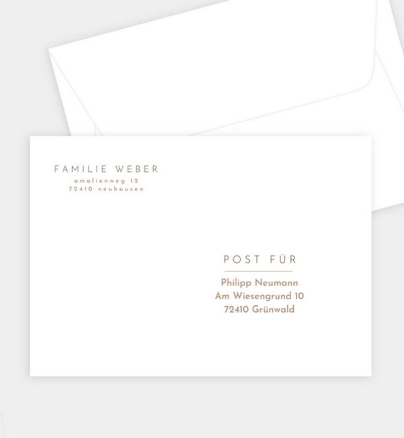 Briefumschlag Hochzeit Semplice