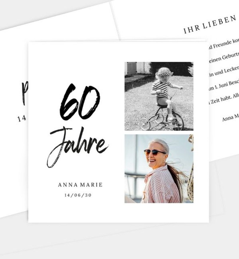 Einladungskarte Geburtstag Lovely Font