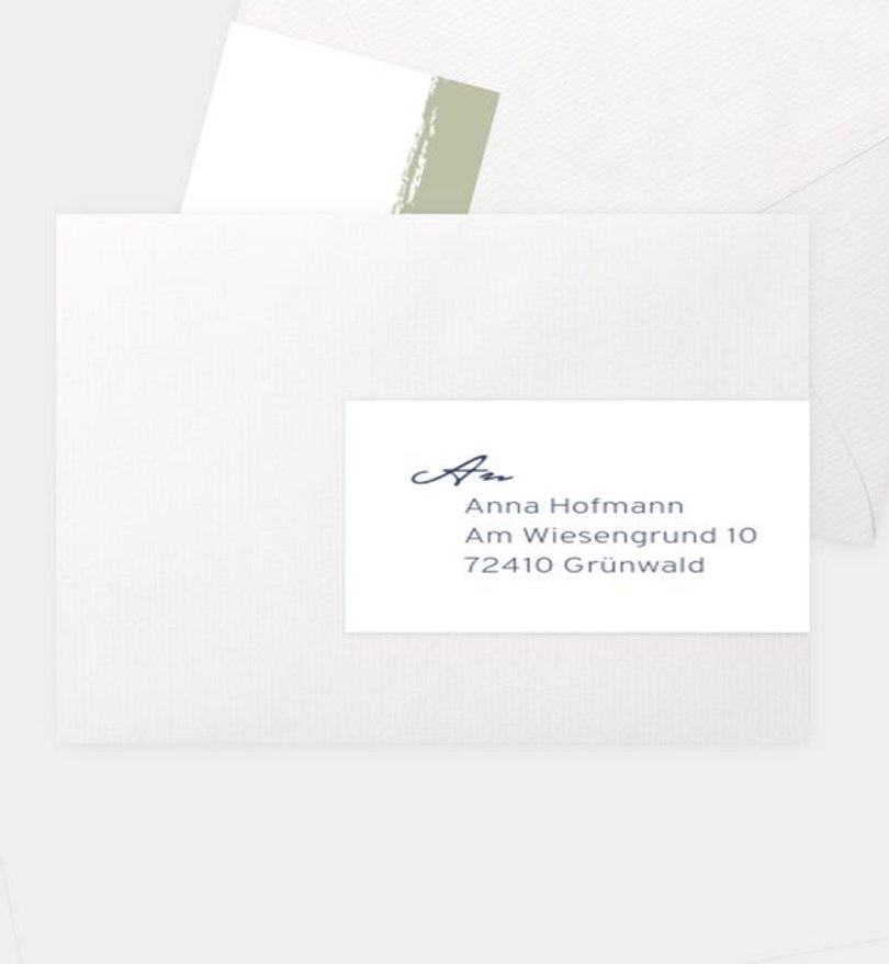 Adressaufkleber Geburtstag Dezente Collage