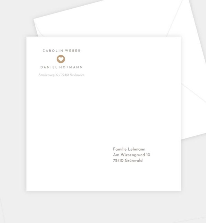 Briefumschlag Hochzeit Easy Wedding