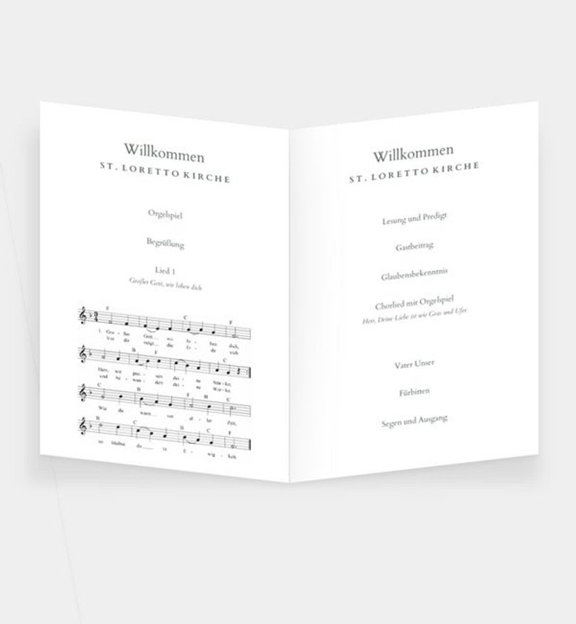 Einleger - Kirchenheft Hochzeit Ja · Mitten ins Herz