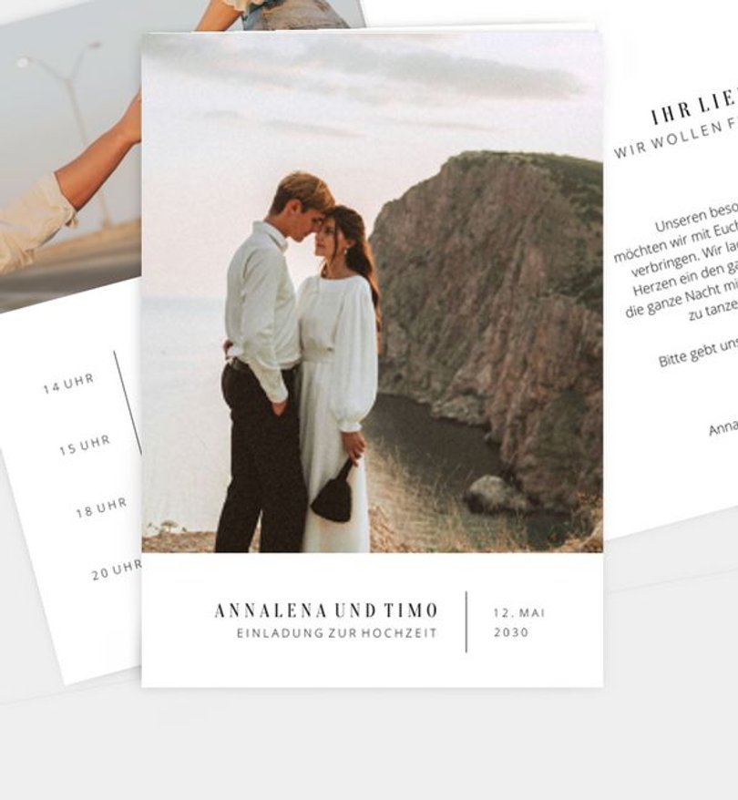 Einladungskarte Hochzeit Flow