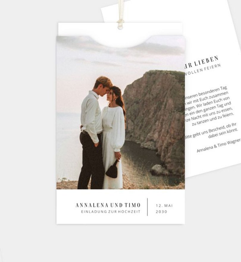 Einladungskarte Hochzeit Flow