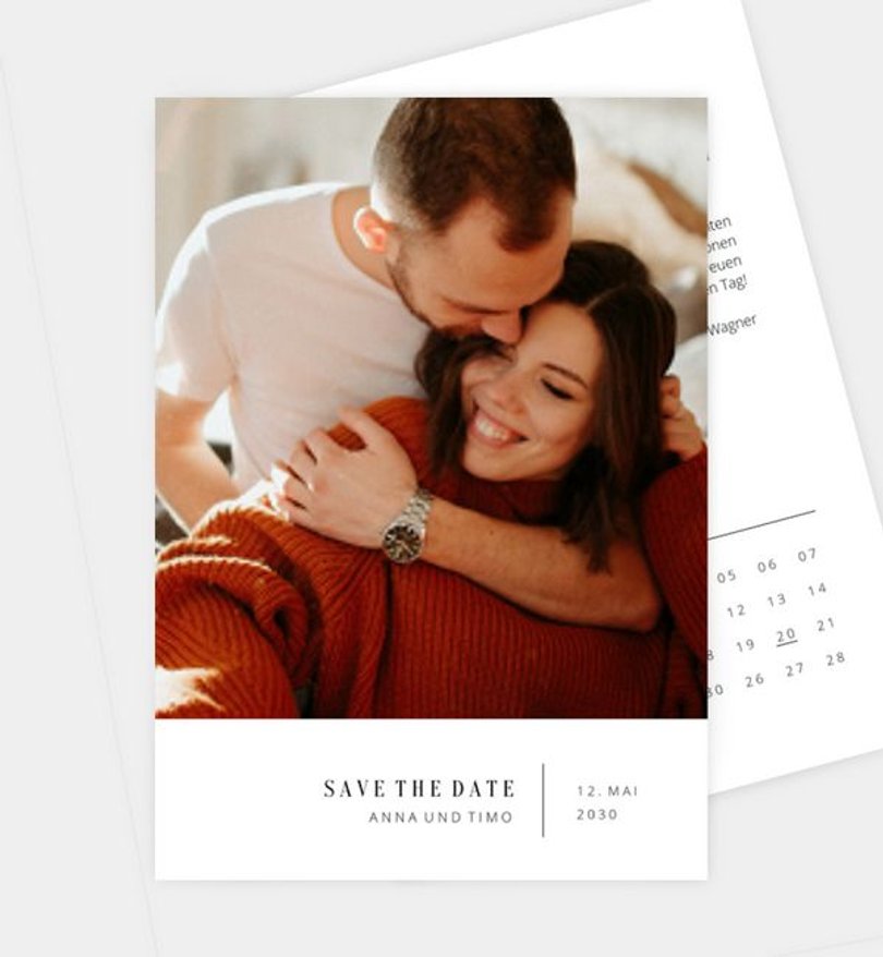 Save-The-Date Karte Hochzeit Flow